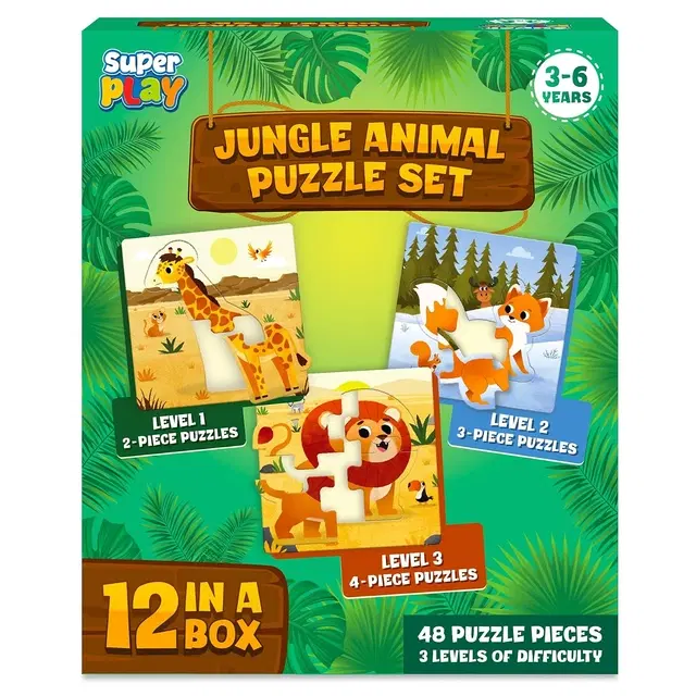 Superplay Jungle Animals Puzzle Set