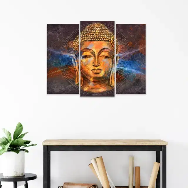 Wooden Wall Paintings, Set of 1, Multicolor, 24x16 Inches