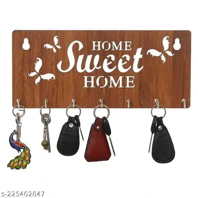 Wooden Key Holder, Brown
