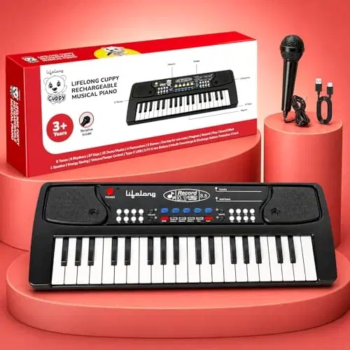 Lifelong Cuppy Kids Musical Piano Black (llckmp03)
