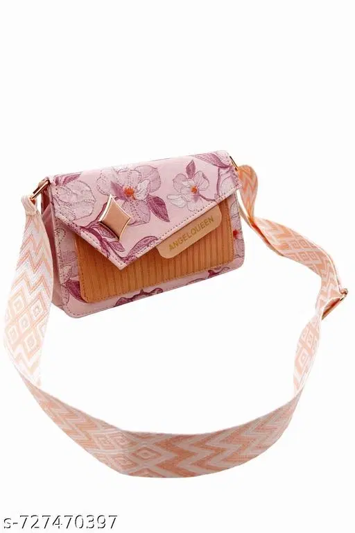 TRUE FASHION. Sling Bag for Women (Pink, Free size)