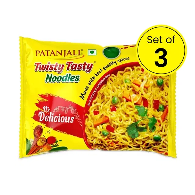 Patanjali Twisty Tasty Noodles 3X70 g (Pack of 3)