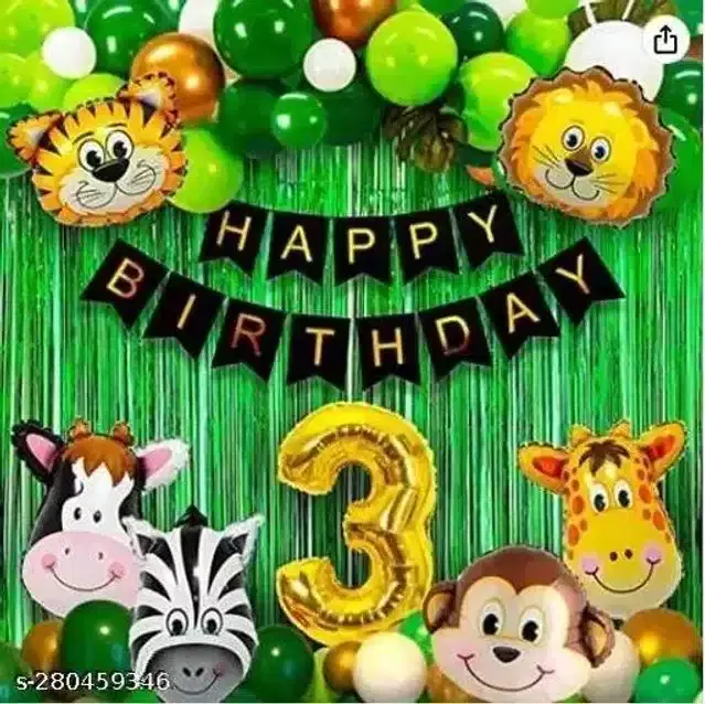 Birthday Decoration Kit, Multicolor, Pack of 43