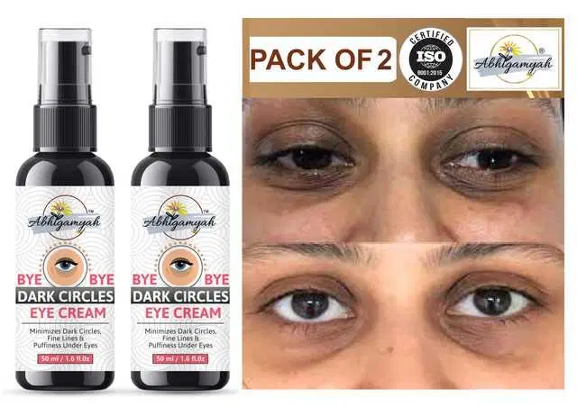 Abhigamyah Under Eye Cream Enriched With Natural Oils To Remove Dark Circles & Wrinkles, 50 ml, Pack Of 2, A-9