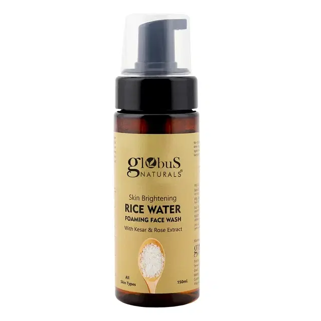 Globus Naturals Radiance Rice Watar Foaming Face Wash 150 ml