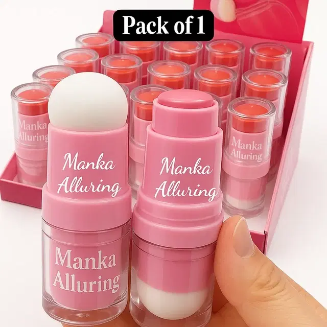 Cream Blush Stick for Cheeks, Lips & Eyes ( Pack of 1)