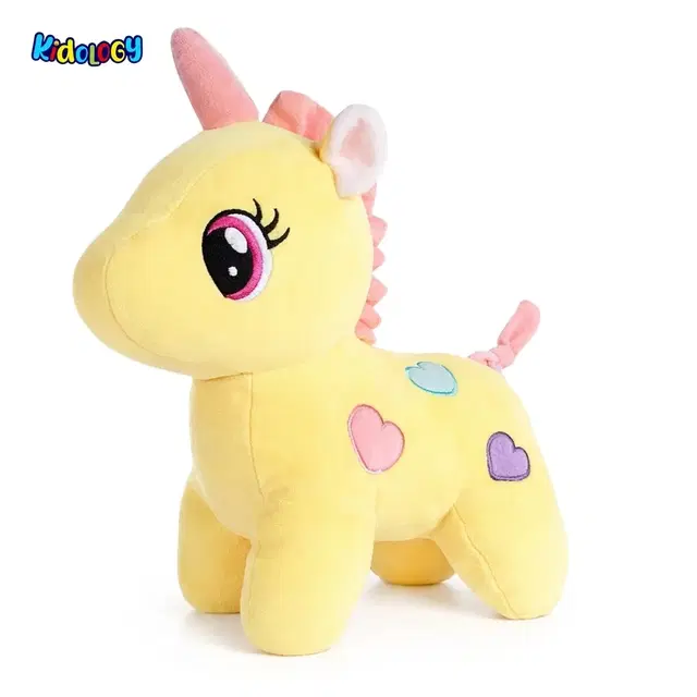 Kidology Unicorn Valentine Plush Soft Toy Gift, 19 Cm