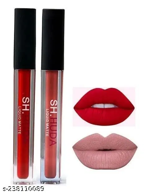 Liquid Lipstick for Women, Multicolor, Pack of 2