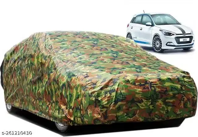 Taffeta Waterproof Car Cover for Hyundai i20, Multicolor