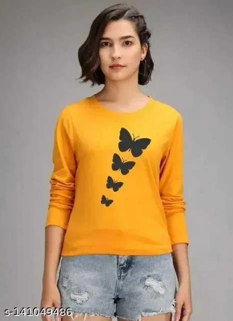 Women's Full Sleeves Sweatshirt (Yellow, M) (PC-94)