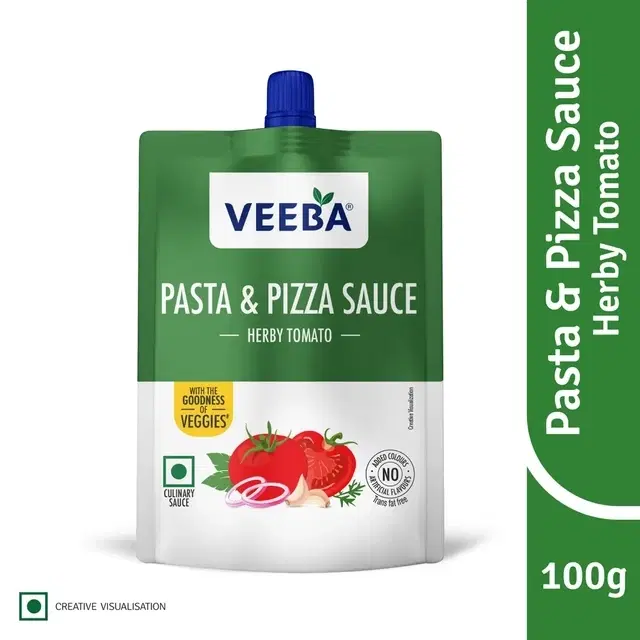 Veeba Pasta & Pizza Sauce Herby Tomato 100 g
