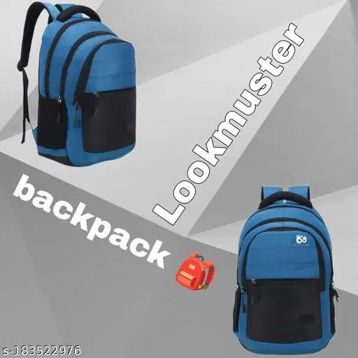 Nylon Backpack for Men & Women, Blue