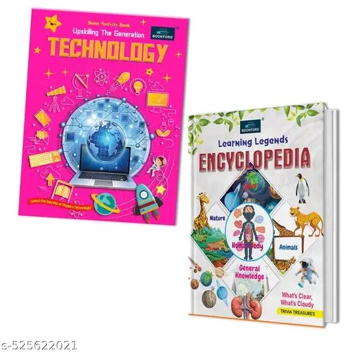 Encyclopedia + STEM Activity Book – A Fun and Educational Combo to Enhance Kids’ Skills in Science, Technology, Engineering, and Mathematics, with a Focus on Technology for Future Innovators!