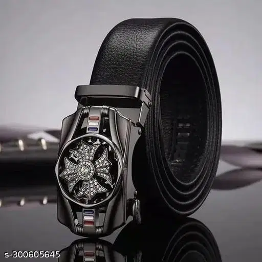 Faux Leather Belt for Men (Multicolor, 28)