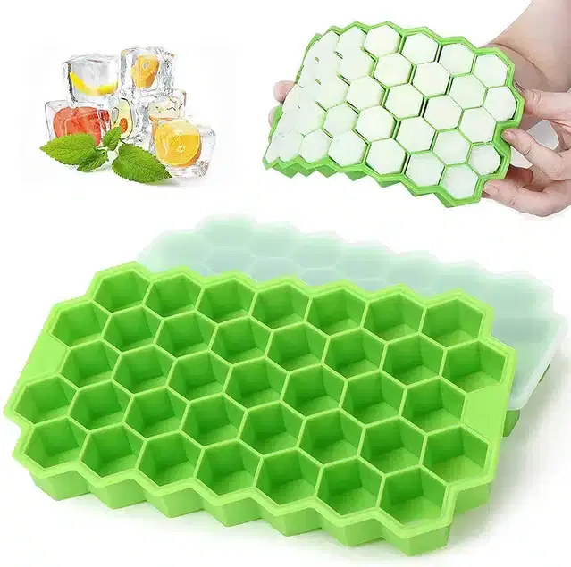Silicone Ice Cube Tray , Green