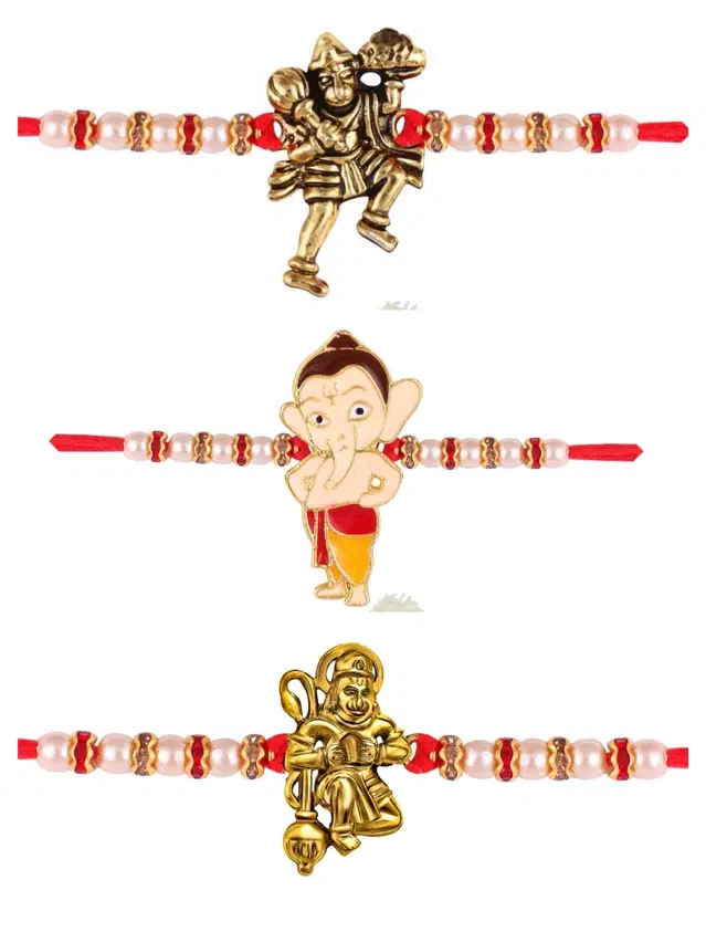 Designer Cartoon Characters Rakhi for Kids, Multicolor, Pack of 3