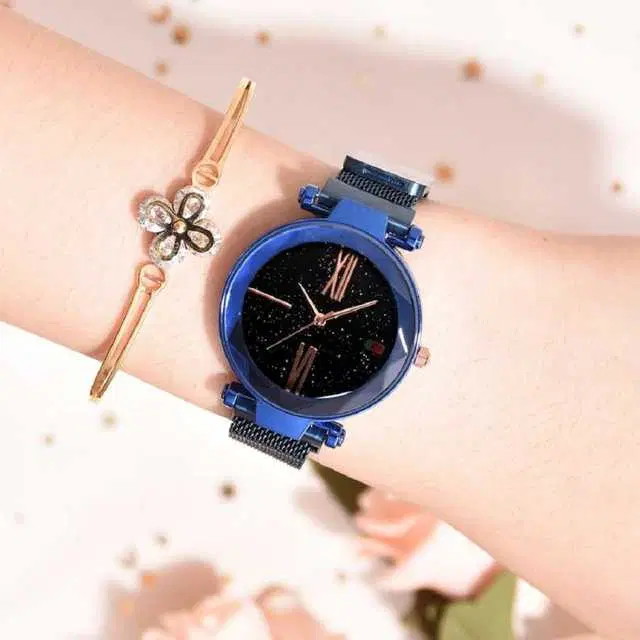 Casual Metal Analog Watch For Women (Purple) (MP-107)