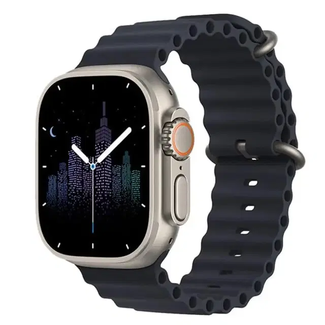 Silicone T800 Ultra Smartwatch, Black