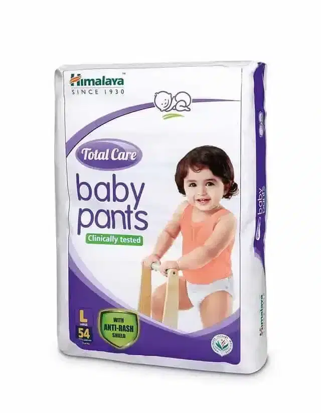 Himalaya Total Care Baby Pants Diapers, Large, 54 Units