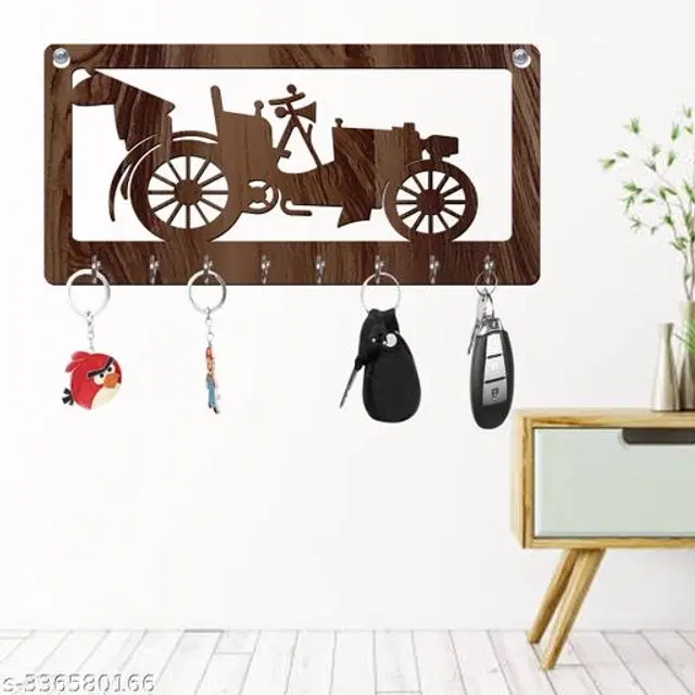 Wooden Key Holder, Brown