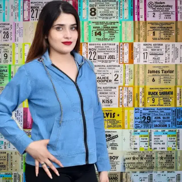 Women's Full Sleeves Sweatshirts (Blue, M) (T30)