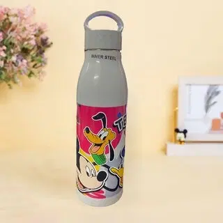 Stainless Steel Printed Water Bottle, Multicolor, 800 ml
