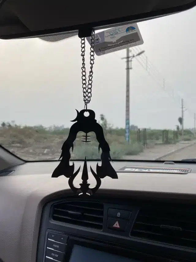 Religious Hangings for Car, Black, 4x3 inches