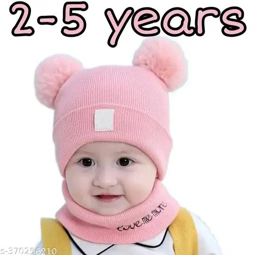 Solid Cap for Kids (Multicolor, 2-5 Years)