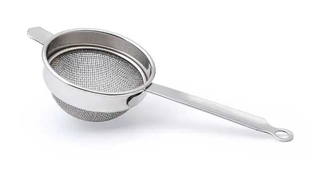 MN Enterprises Stainless Steel Double Mesh Tea Strainer Chalni Diameter, Silver, MN_18