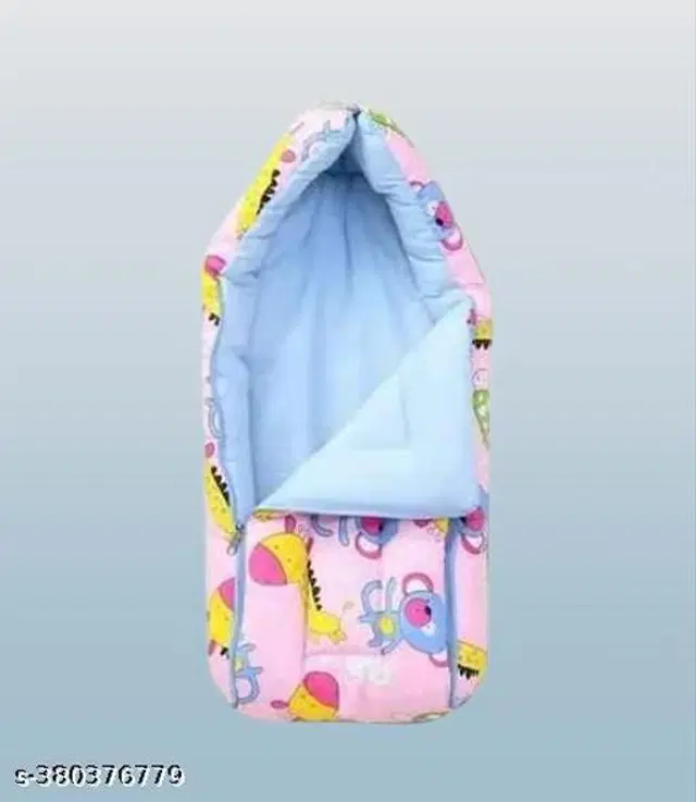 Cotton Blend Bed for Baby, 0-3 Months, Pink