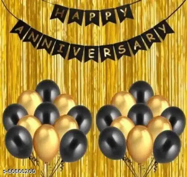 Anniversary Party Decoration Kit, Multicolor, Set of 33