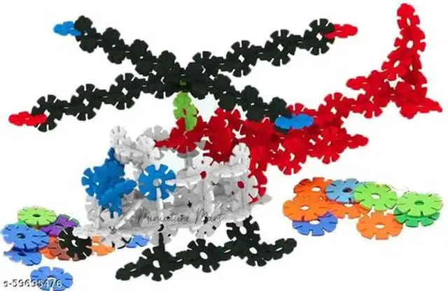 Plastic Kids Building Toys, Multicolor, Set of 1