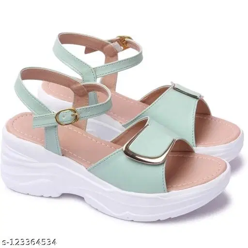 Heels for Women, Green & Pink (5)