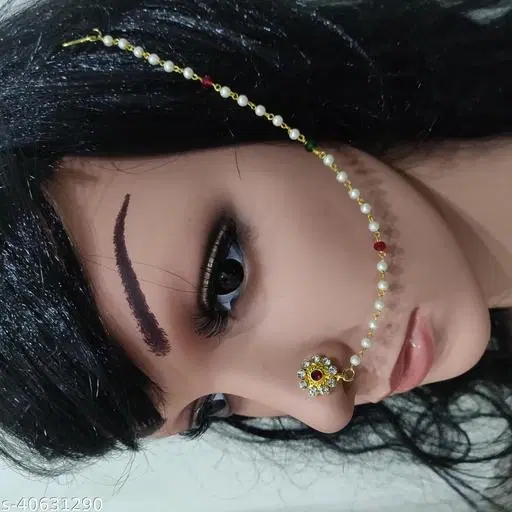 Chic Nose Pins for Women (Gold, Free Size)