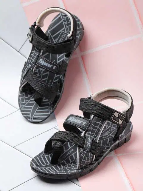 Kid's Sandal (Grey, 11C) (ADE-9)