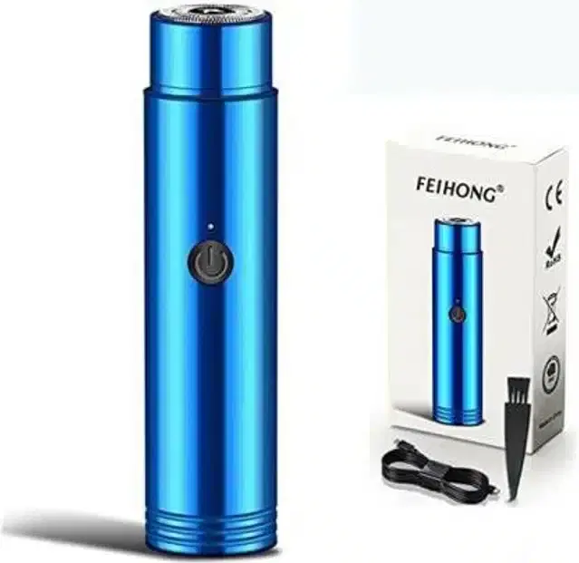 Usb Rechargeable Beard Shaver for Men, Blue