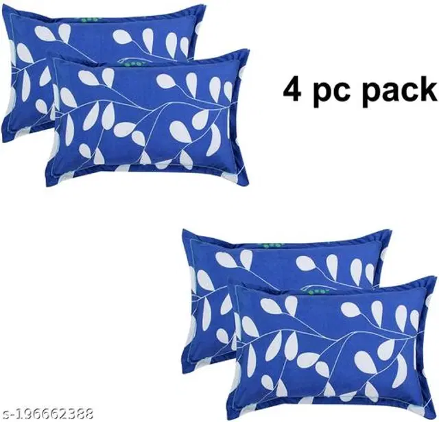 Cotton Pillow Covers, Multicolor, 17x27 inches, Pack of 4