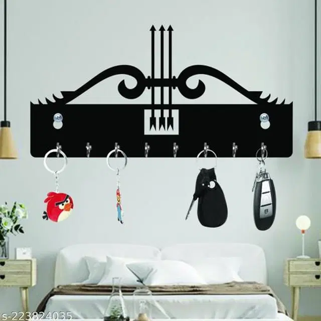 Wooden Key Holder, Black