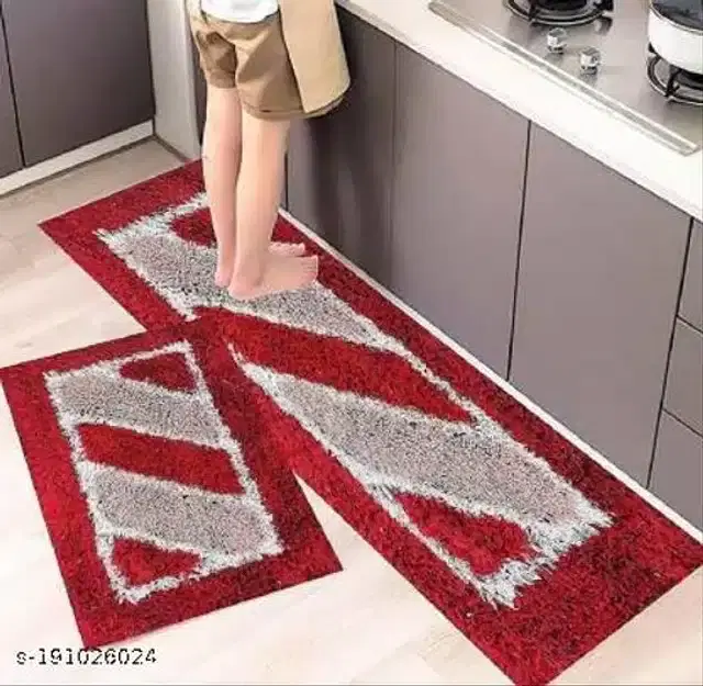 Cotton Floormats for Home, Multicolor, Set of 2