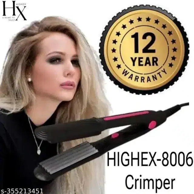 Plastic Hair Straightener, Black