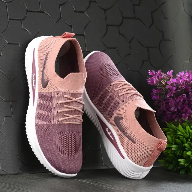 Casual Shoes for Women & Girls (Pink, 5)