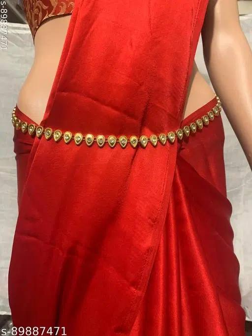 HASTKALA Kamarband for Women (Gold, Free Size)