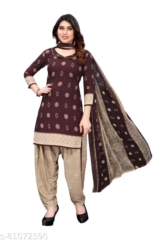 French Crepe Printed Unstitched Suits for Women (Maroon, Un Stitched)