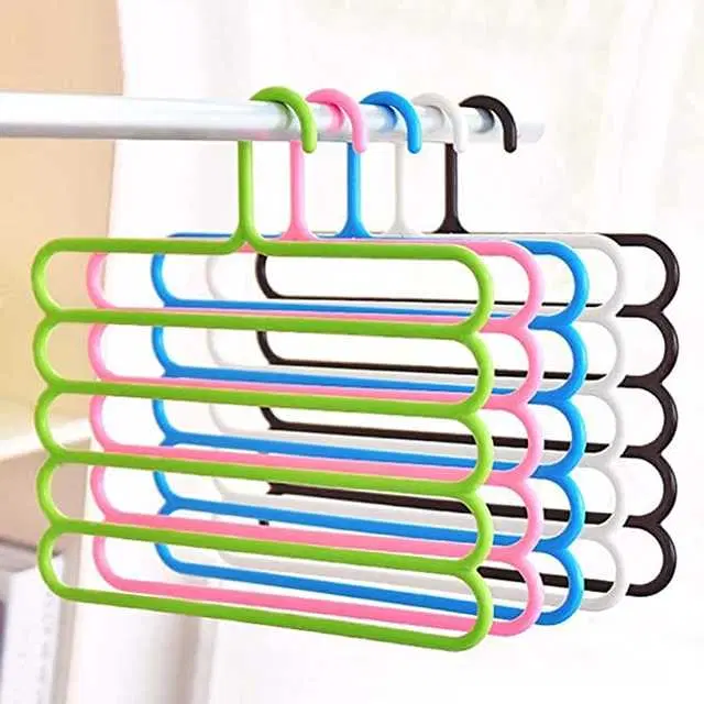 5 Layer Clothes Hanger Wardrobe Storage, Pack Of 4, R-080
