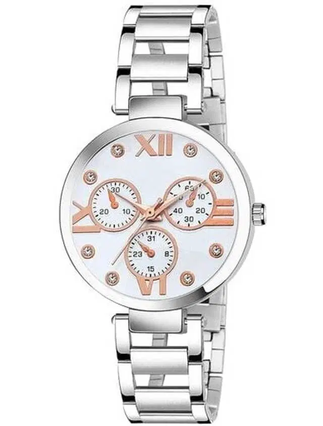 Analog Watch For Womens (Silver) (WS-184)