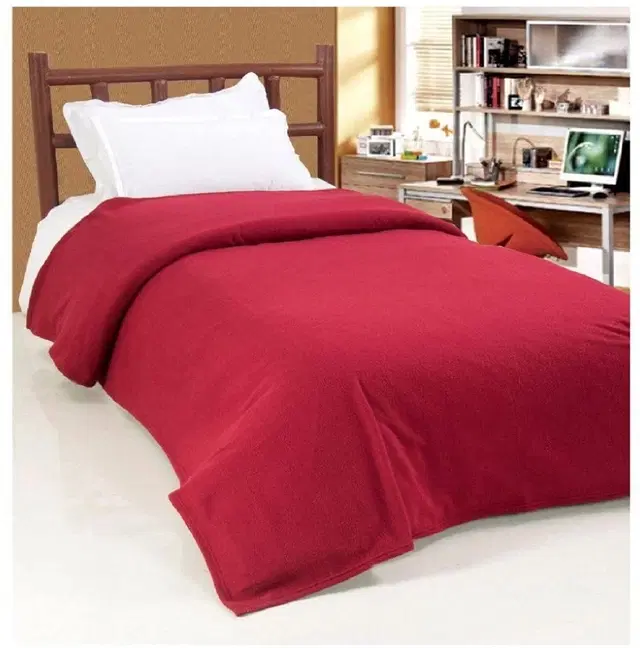 Fleece Blanket, Red, 60x90 Inches