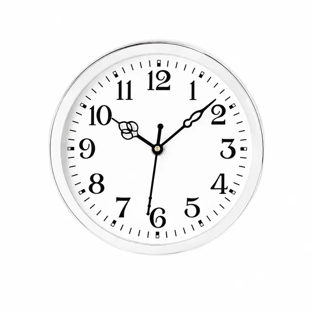Premium Quality Analog Wall Clock (White)