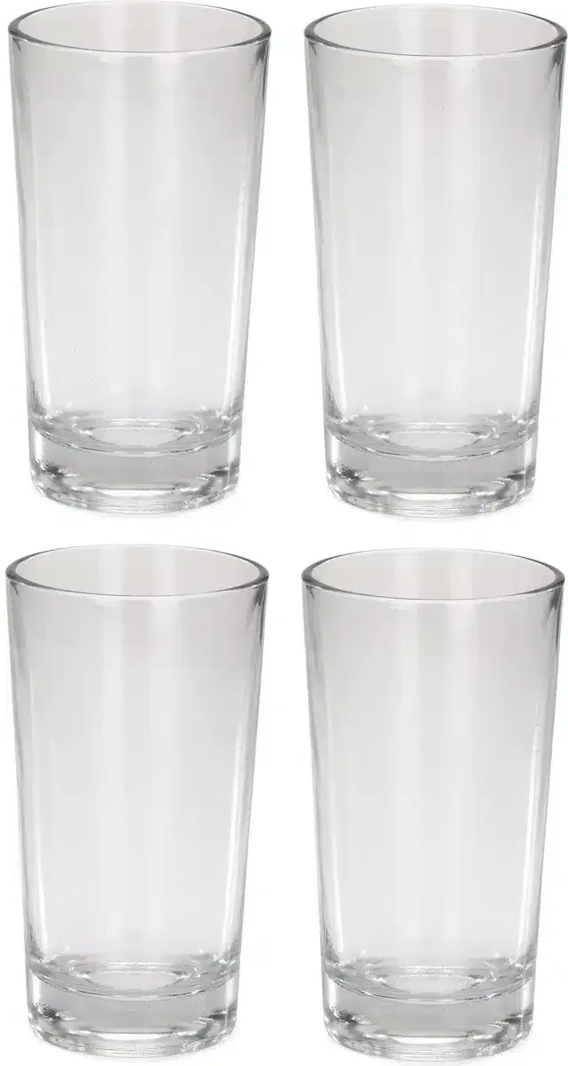 Liquor cum Cocktail Glasses, Transparent, 250 ml, Pack of 4
