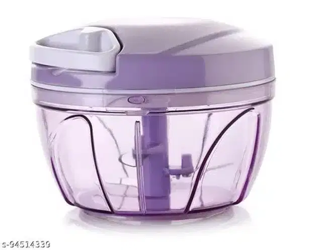 Plastic Manual Chopper, Purple, 500 ml