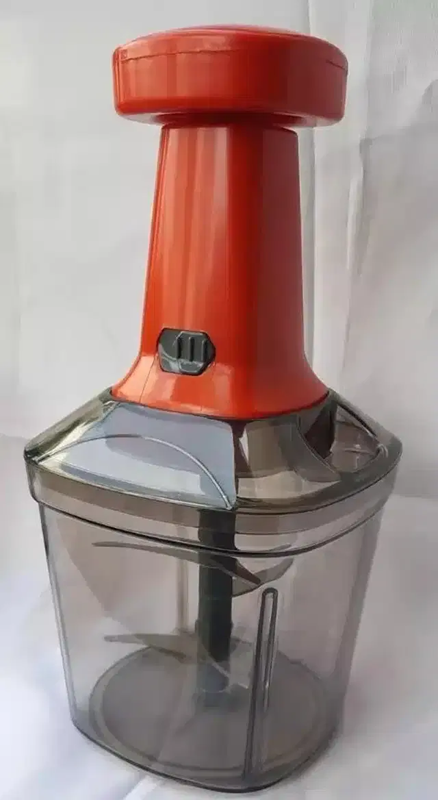 Manual Vegetable Chopper for Kitchen, Red, 900 ml